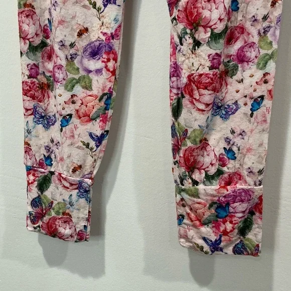 KIDS: Posh Peanut Classic Flower Butterfly Pajama Set - Picture 6 of 7